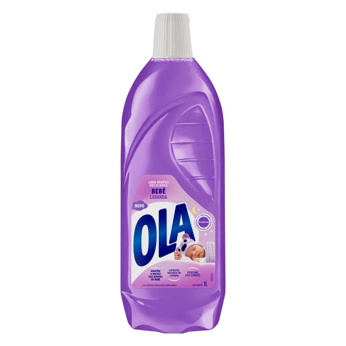 Lava-Roupas Líquido Lavanda Ola Bebê Frasco 1l