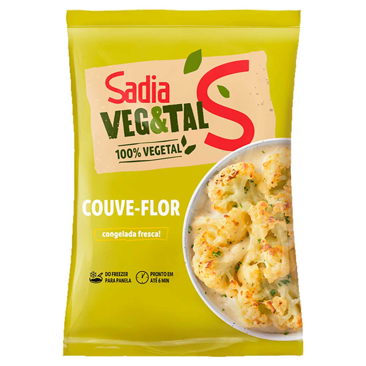 Couve-Flor Congelada Fresca Sadia Veg&Tal Pacote 1kg