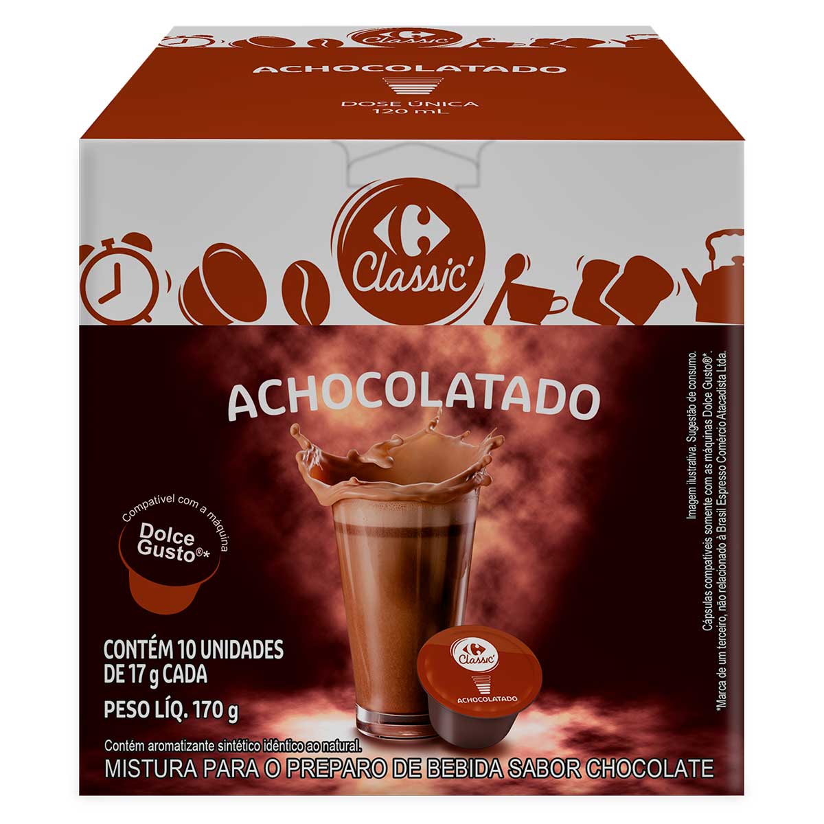 Achocolatado Carrefour Classic 10 Unidades