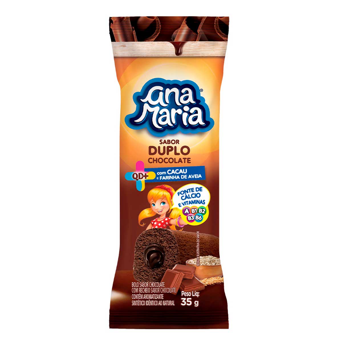 Bolo Sabor Duplo Chocolate Ana Maria QD+ 35g