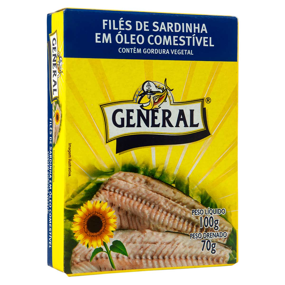 File De Sardinha Oleo Comestivel General 100g