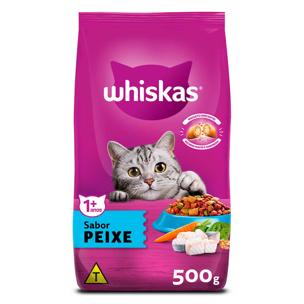 Ração Whiskas Peixe para Gatos Adultos 500 g