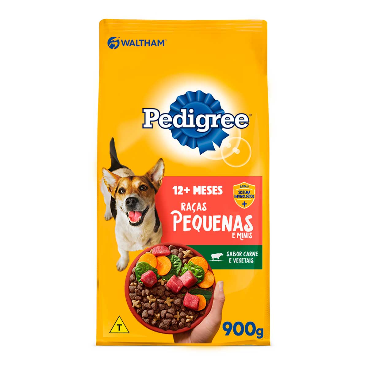 Ração Pedigree Dry Adulto Raças Pequenas sabor Carne e Vegetais 900 g