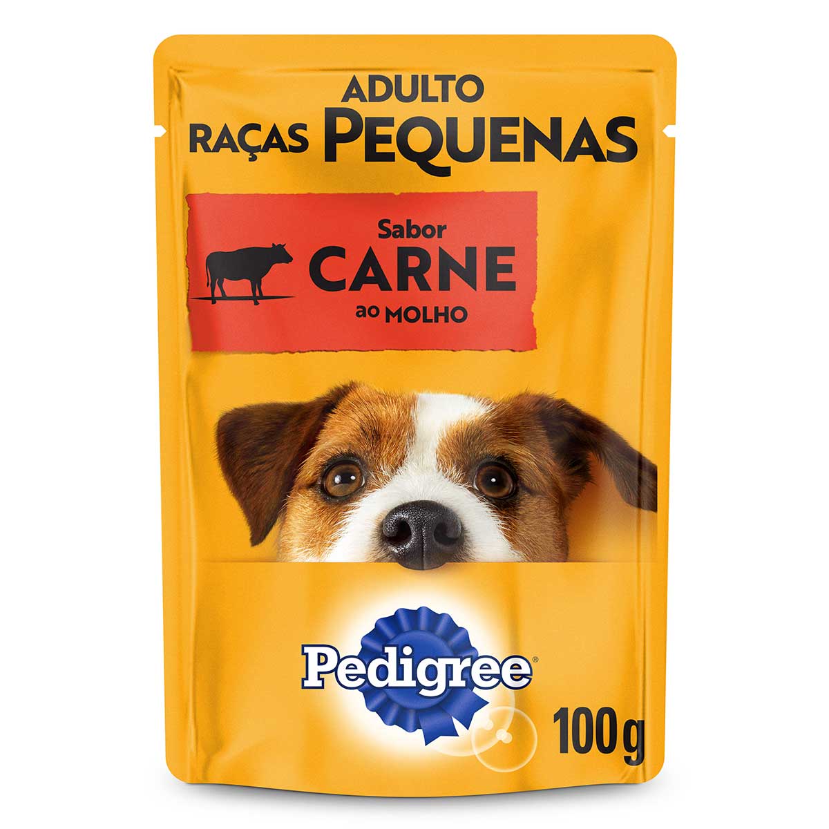 Ração Úmida Pedigree Sachê Carne ao Molho para Cães Adultos de Raças Pequenas 100 g