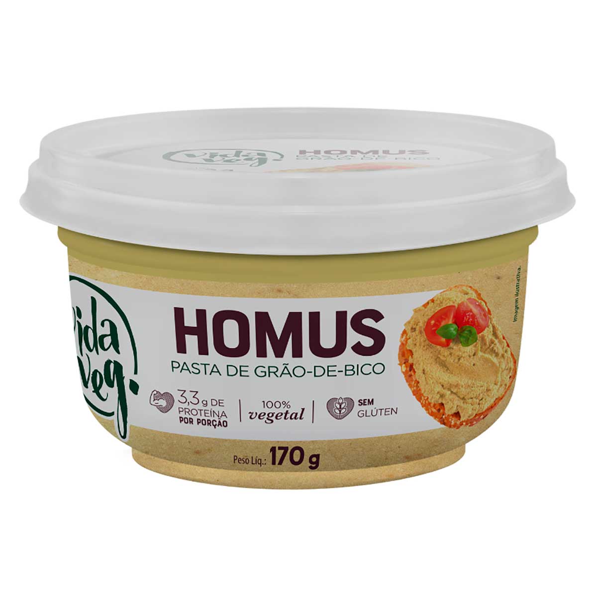 Homus Pasta de Grão-de-Bico Vida Veg 170g