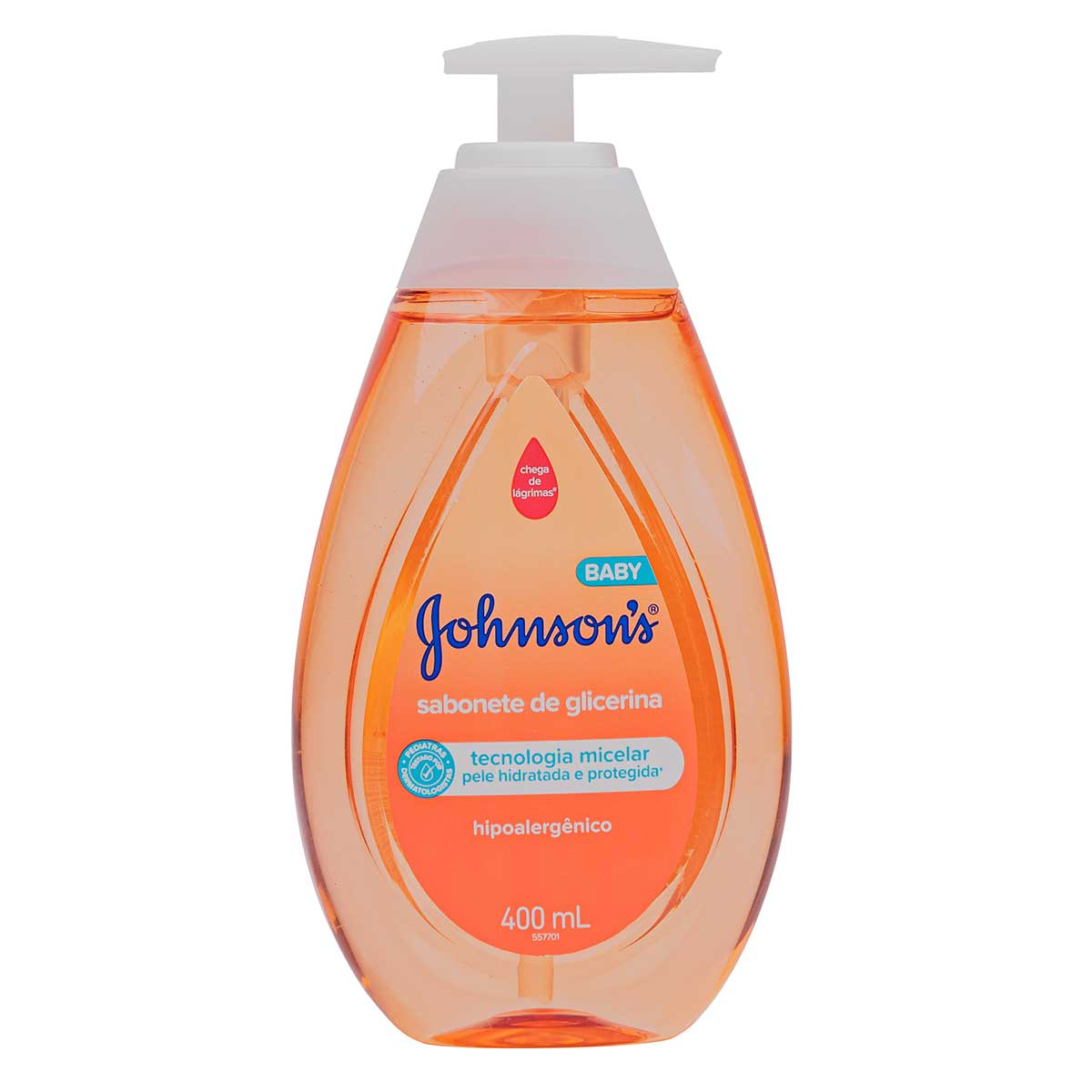 Sabonete Líquido de Glicerina da Cabeça aos Pés Johnson's Baby 400 ml