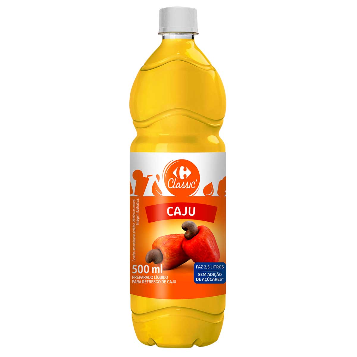 Suco Concentrado de Caju Carrefour Classic 500ml