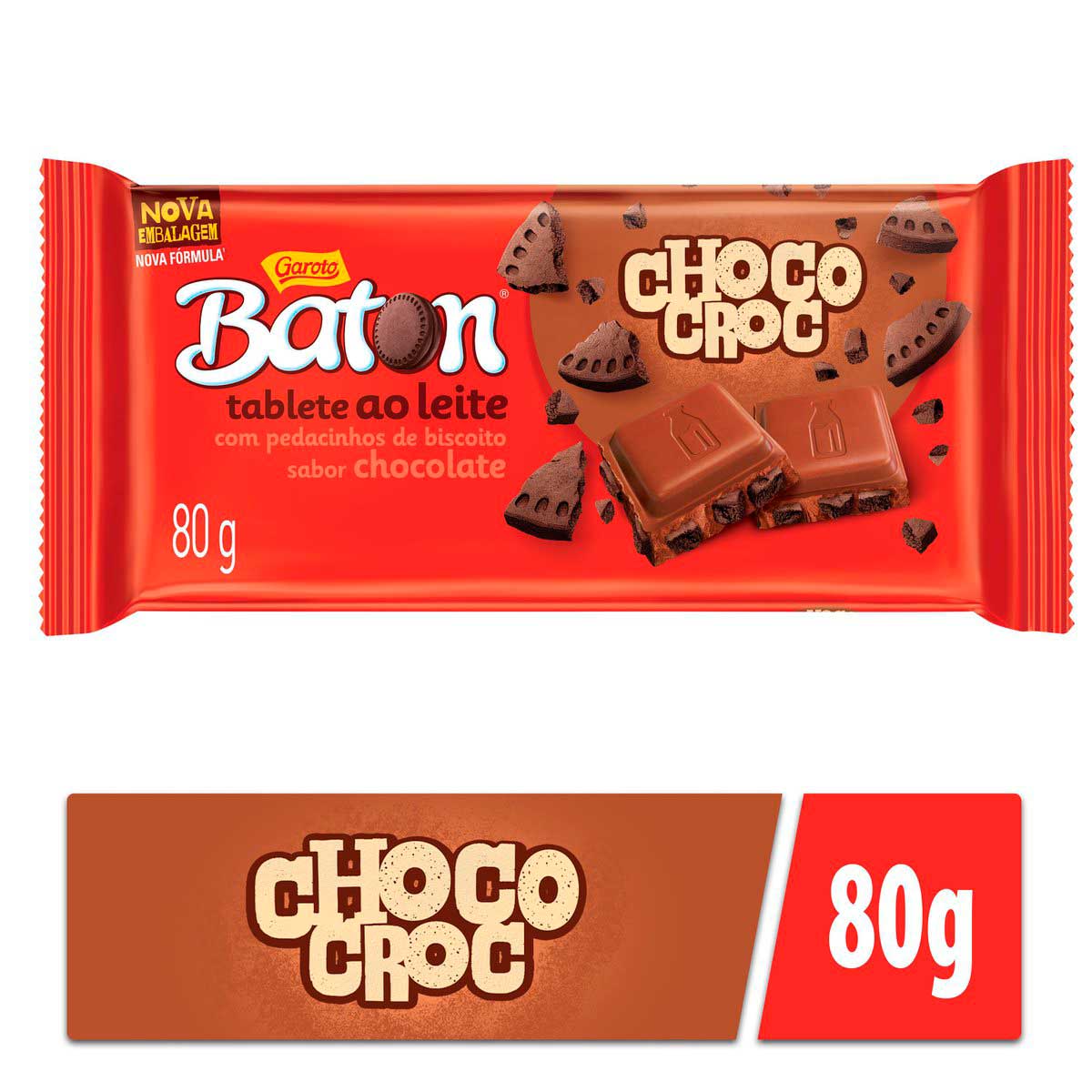 Chocolate Crocante BATON Tablete 80g