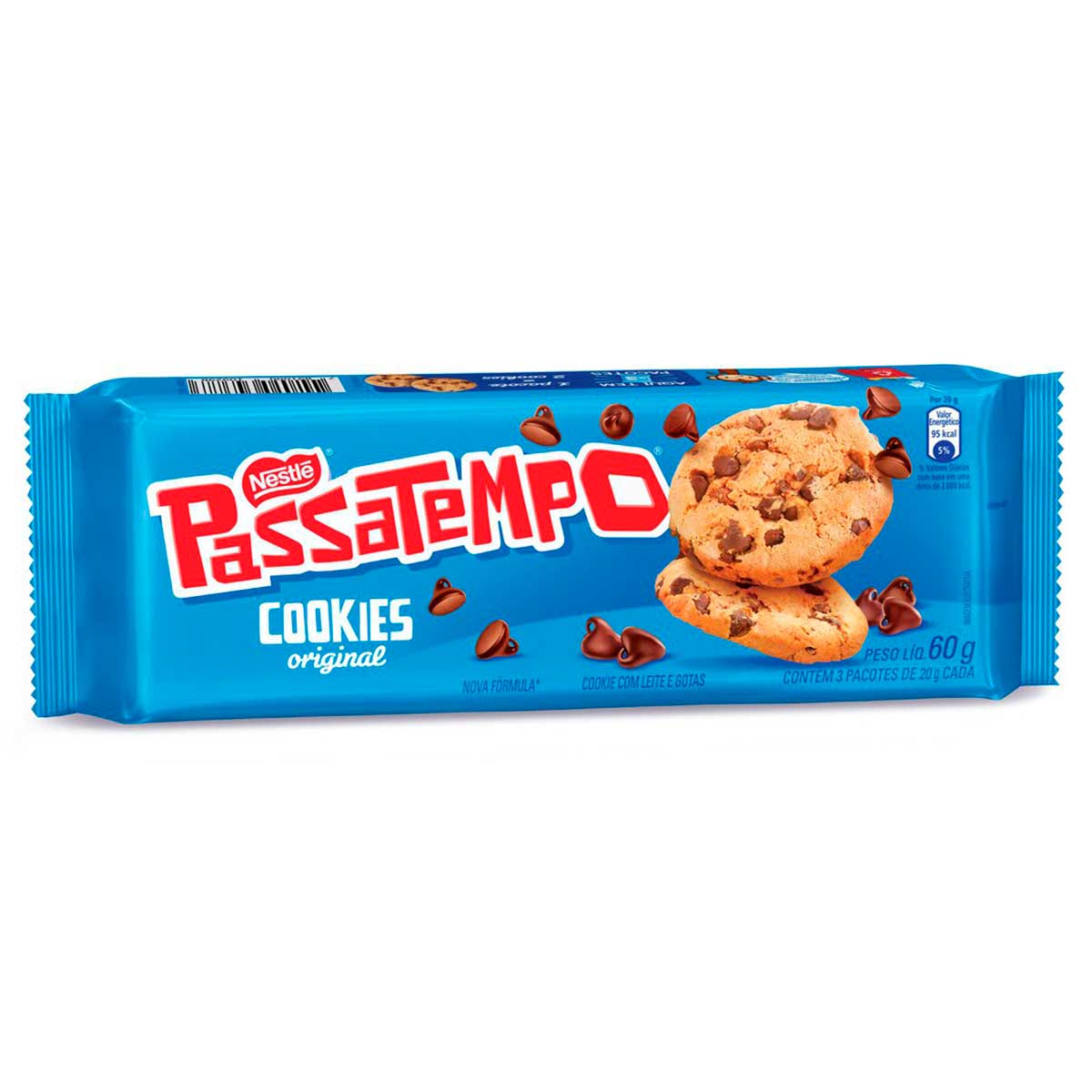 Cookie PASSATEMPO Leite com Gotas de Chocolate 60g