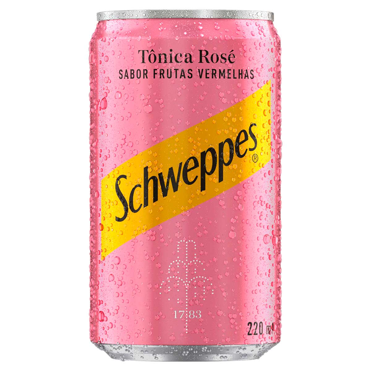 Água Tônica Rosé Frutas Vermelhas Schweppes Lata 220ml