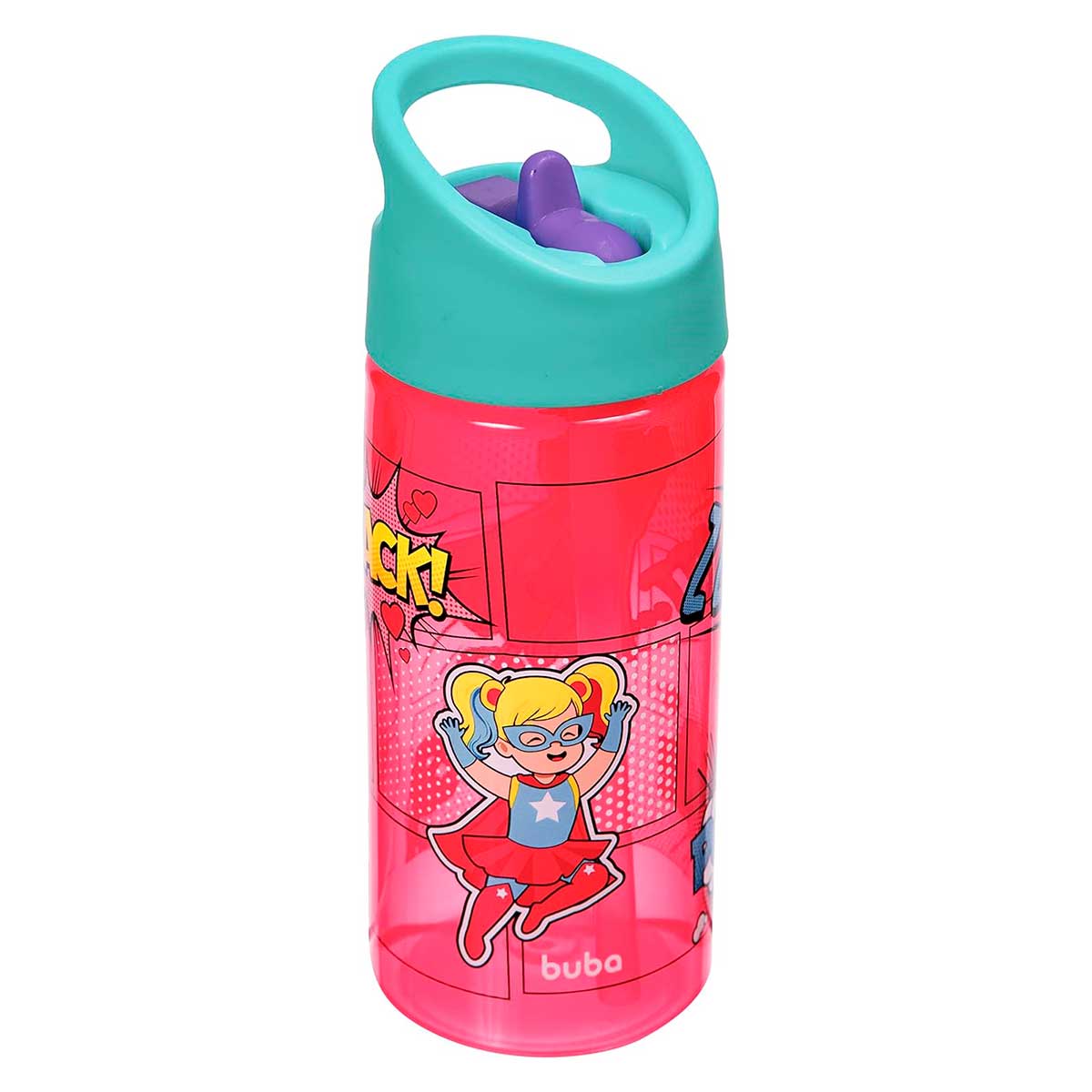 Garrafa Super Heroínas Buba Rosa