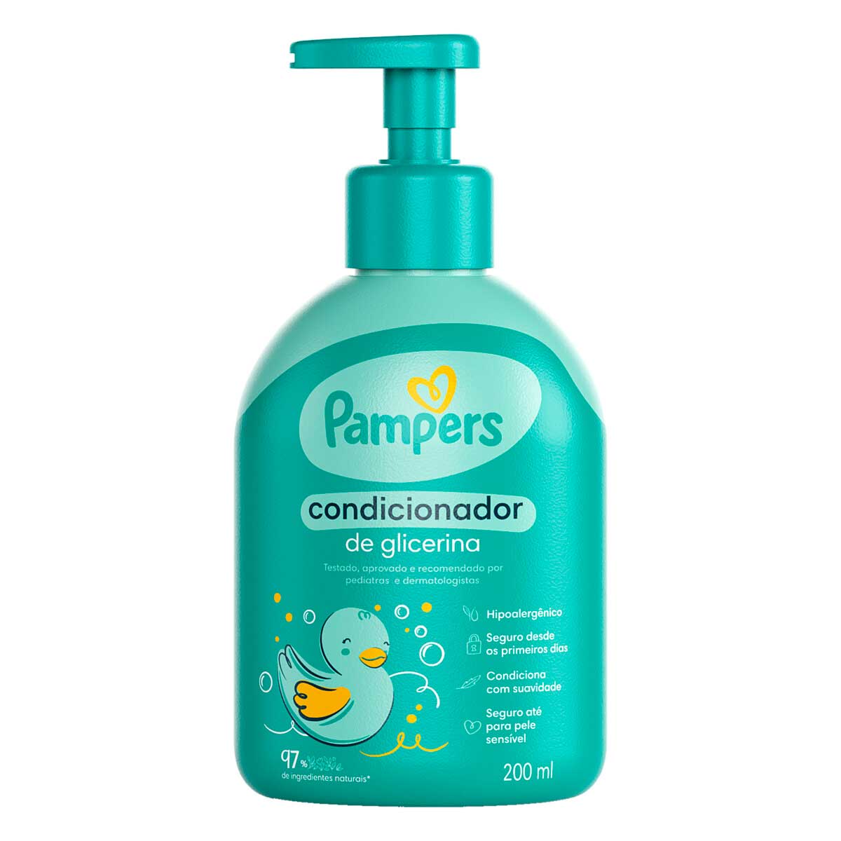 Condicionador Infantil de Glicerina Pampers Frasco 200ml