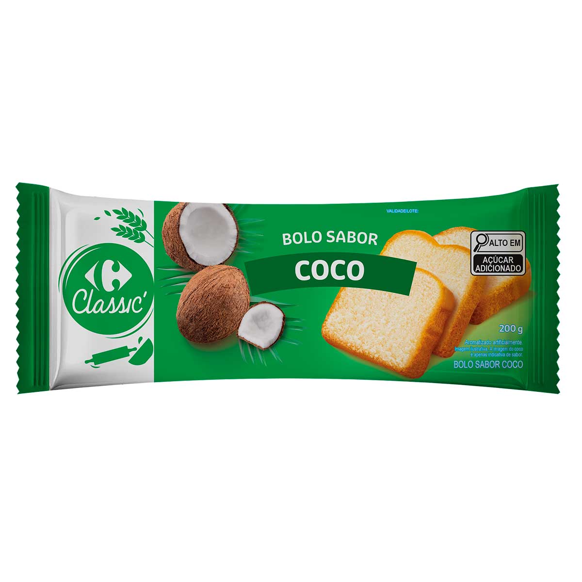 Bolo Carrefour Coco 200 g