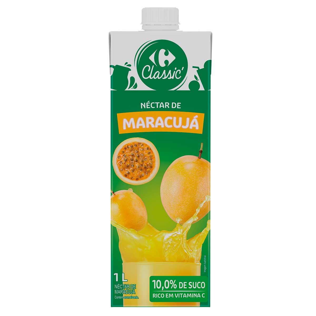 Néctar Sabor Maracujá Carrefour Classic 1L