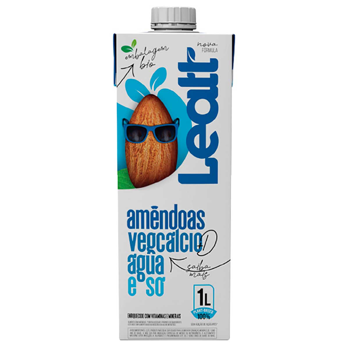 Bebida Vegetal de Amêndoas Sabor Original Leatt 1L