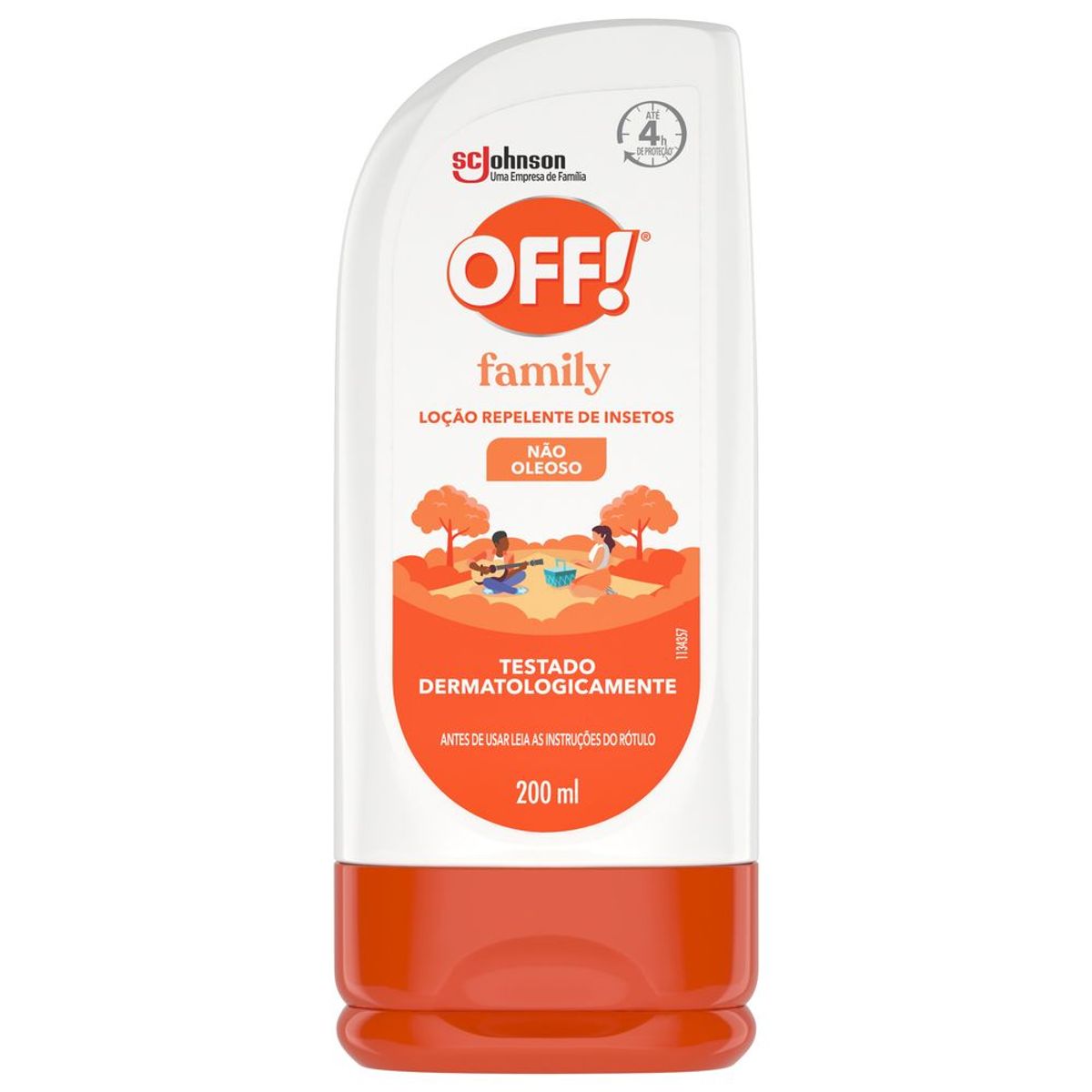 Loção Hidratante Off  Family 200 Ml