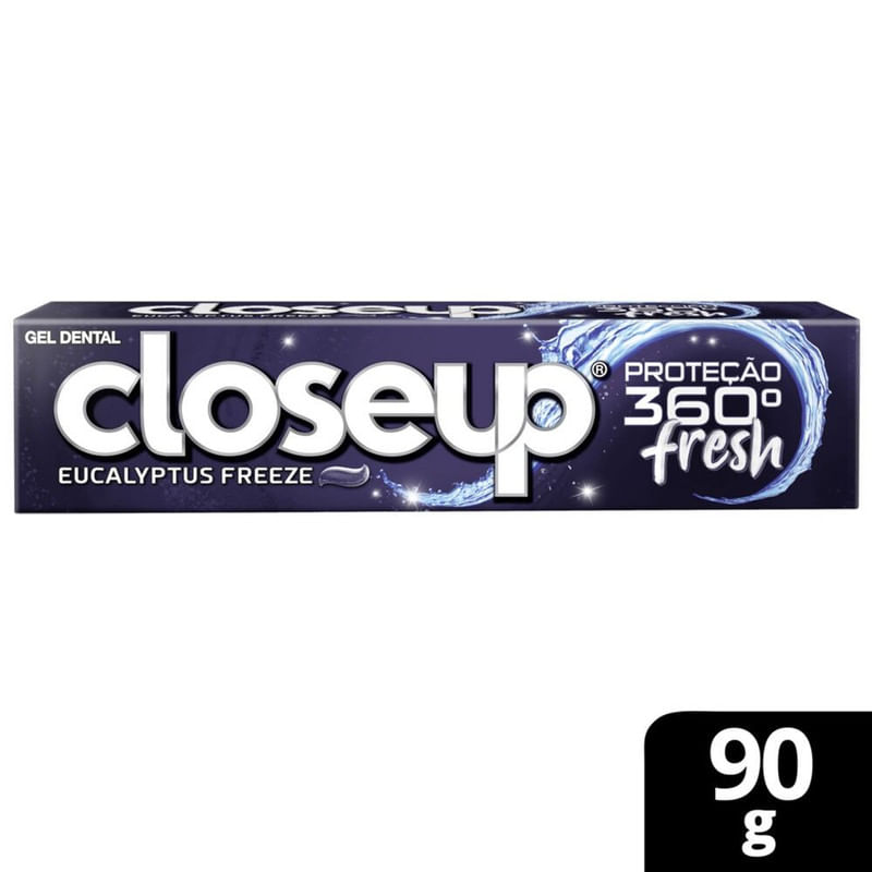 Gel Dental Close Up Proteção 360º Fresh Eucalyptus Freeze 90 GR