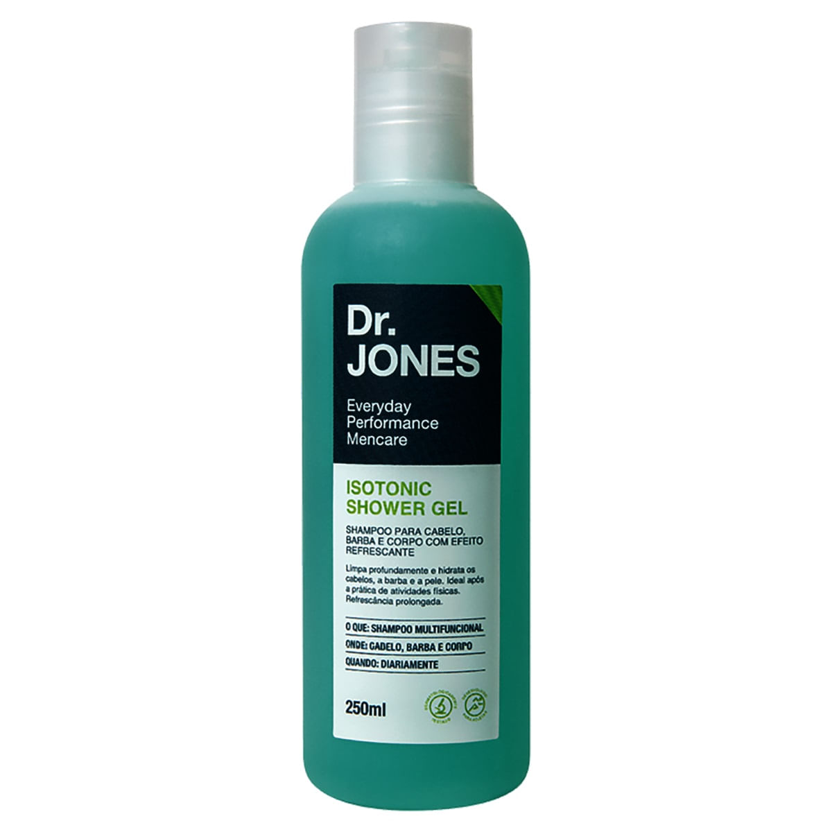 Shampoo para Cabelo, Barba e Corpo Dr. Jones Frasco 250ml