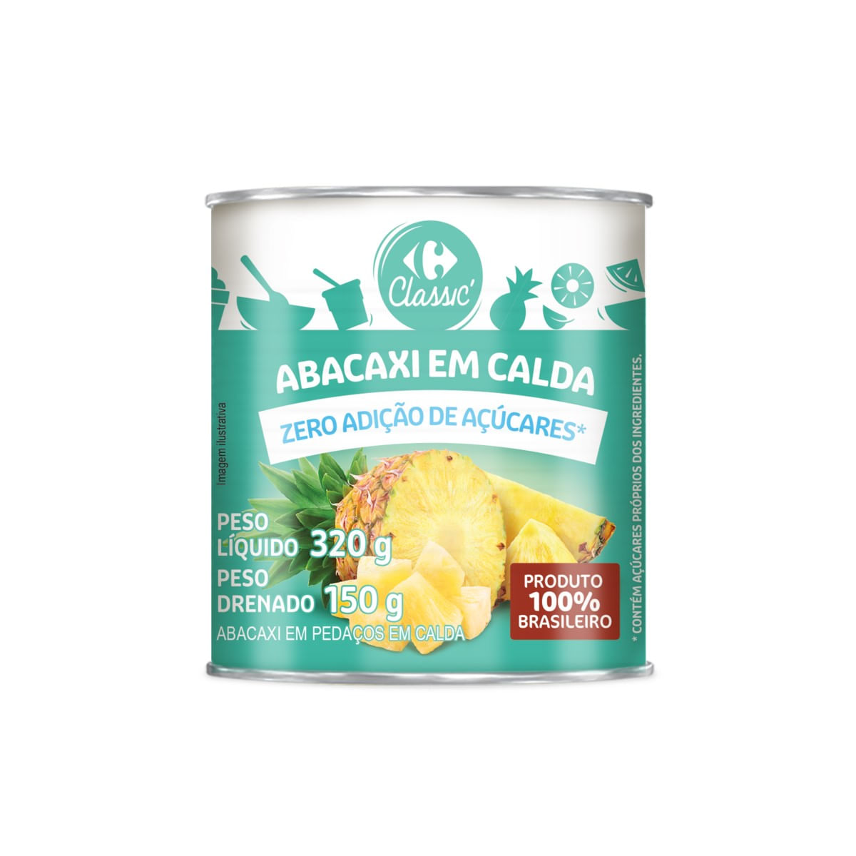 Abacaxi em Calda Diet Carrefour Classic 150g