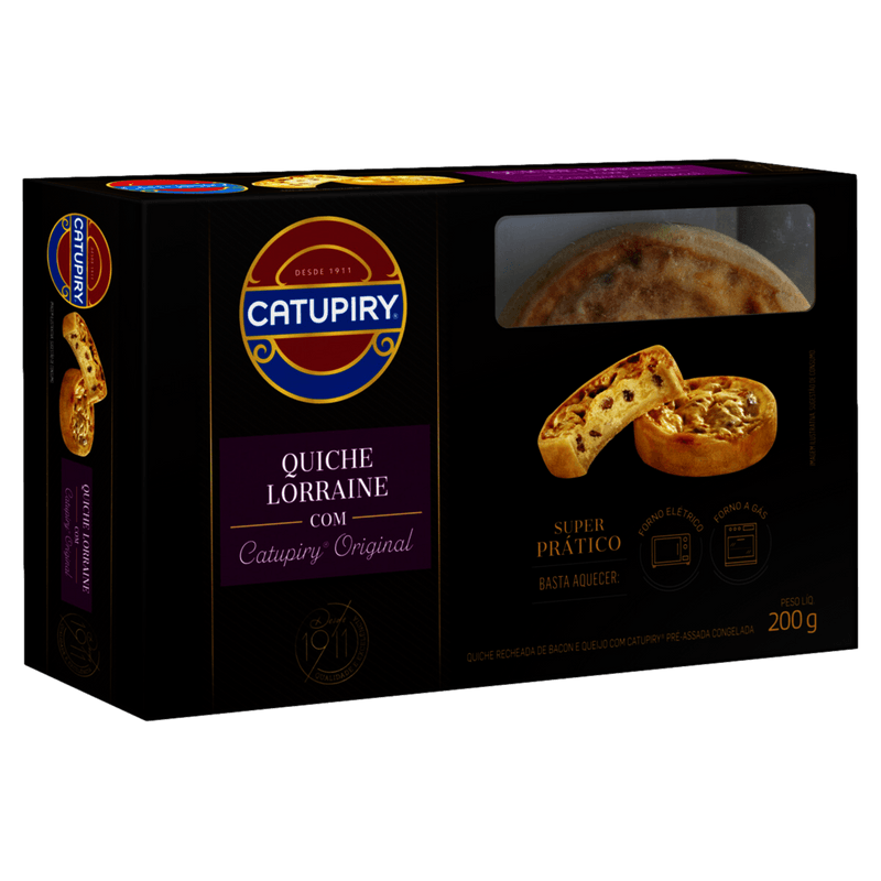 Torta Quiche Congelada Catupiry Lorraine com 200 g