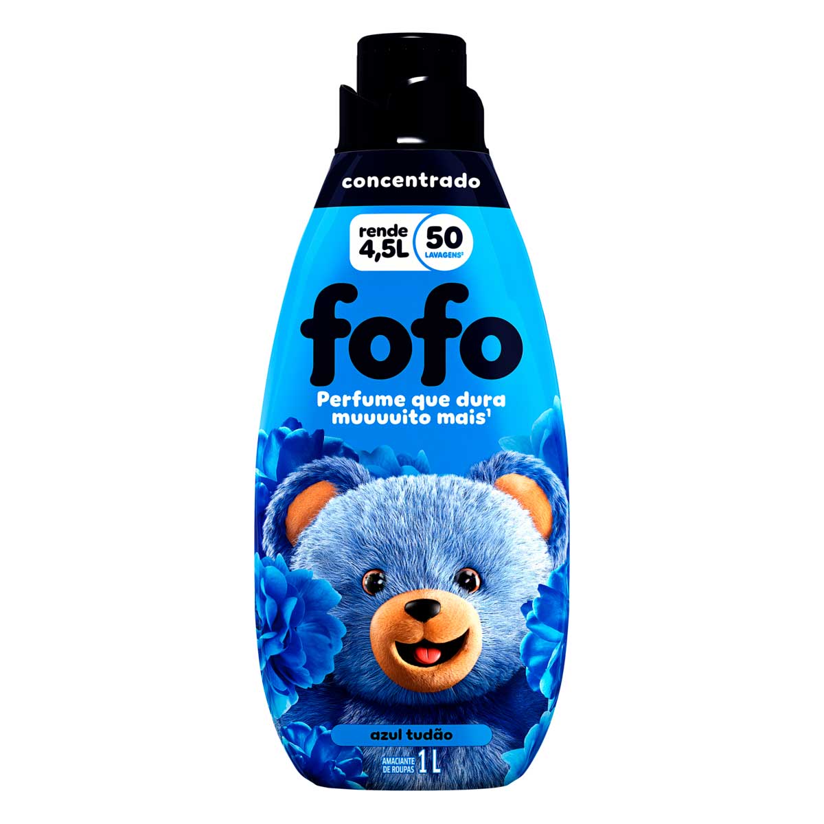 Amaciante de Roupa Concentrado Azul Tudão Fofo Frasco 1l