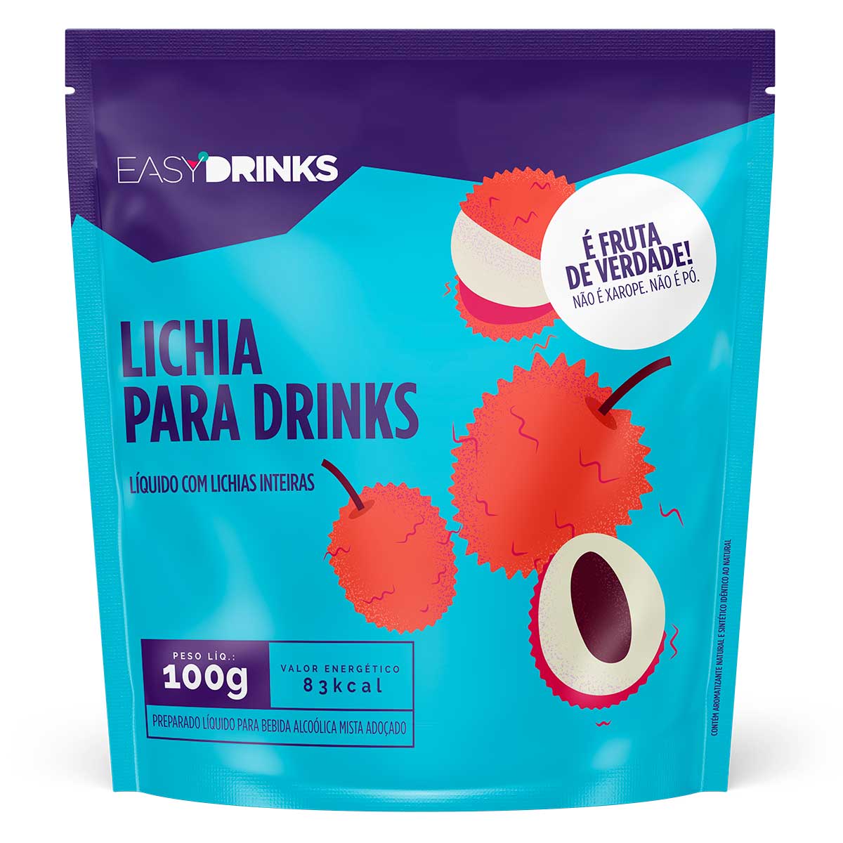 Preparado de Frutas Sabor Lichia Easy Drinks 100g