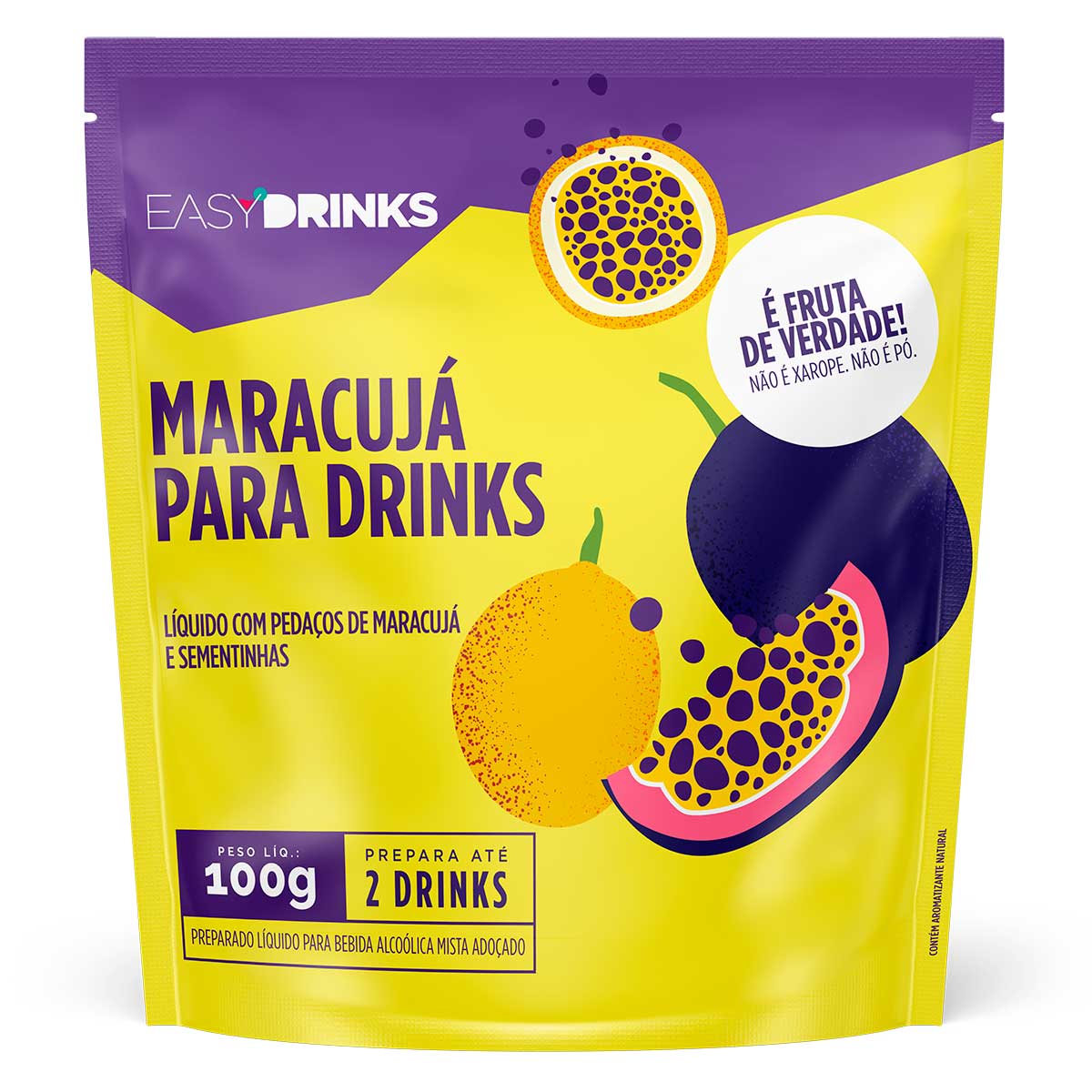 Preparado de Frutas Sabor Maracujá Easy Drinks 100g