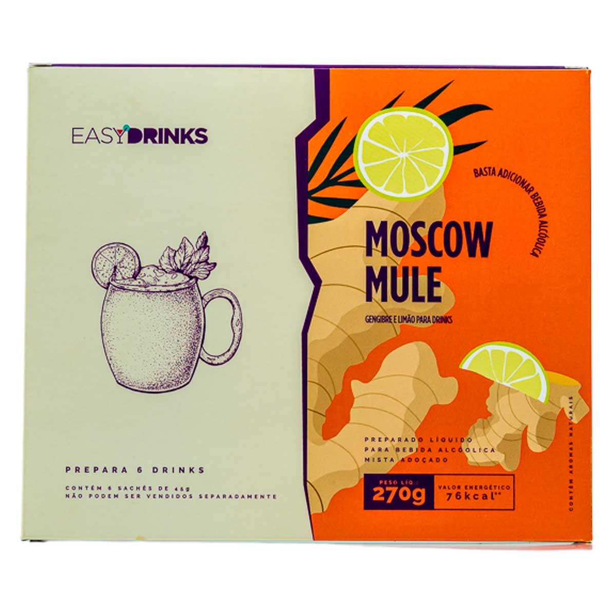 Preparado Líquido para Bebida Alcoólica Easy Drinks Limão Moscow Mule 270g