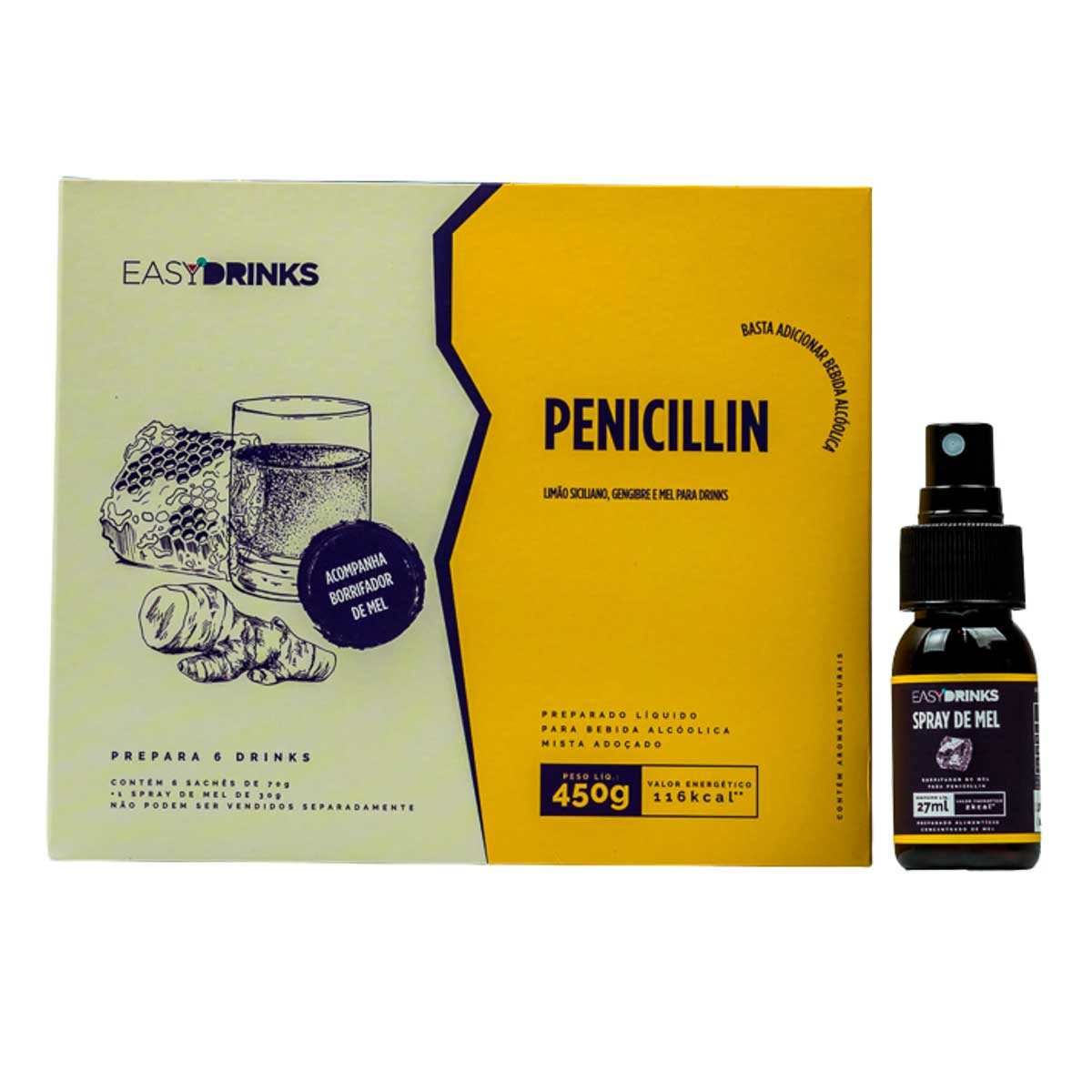 Preparado Líquido para Bebida Alcoólica Penincillin Easy Drinks 450g