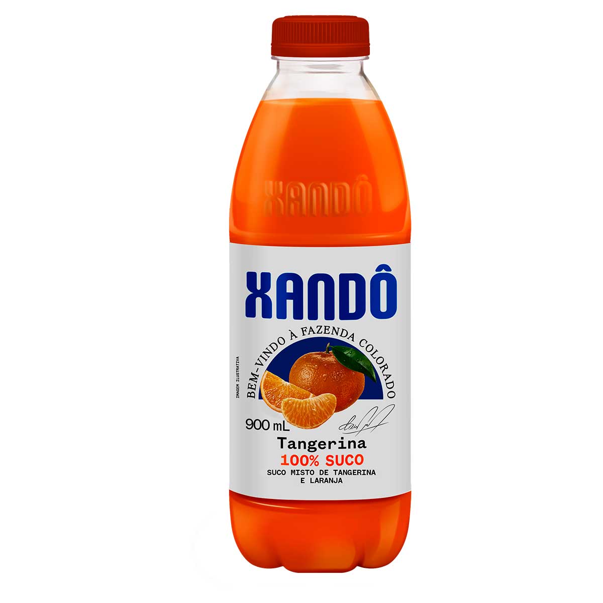 Suco Refrigerado Misto de Tangerina e Laranja sem Açúcar Xandô 900ml