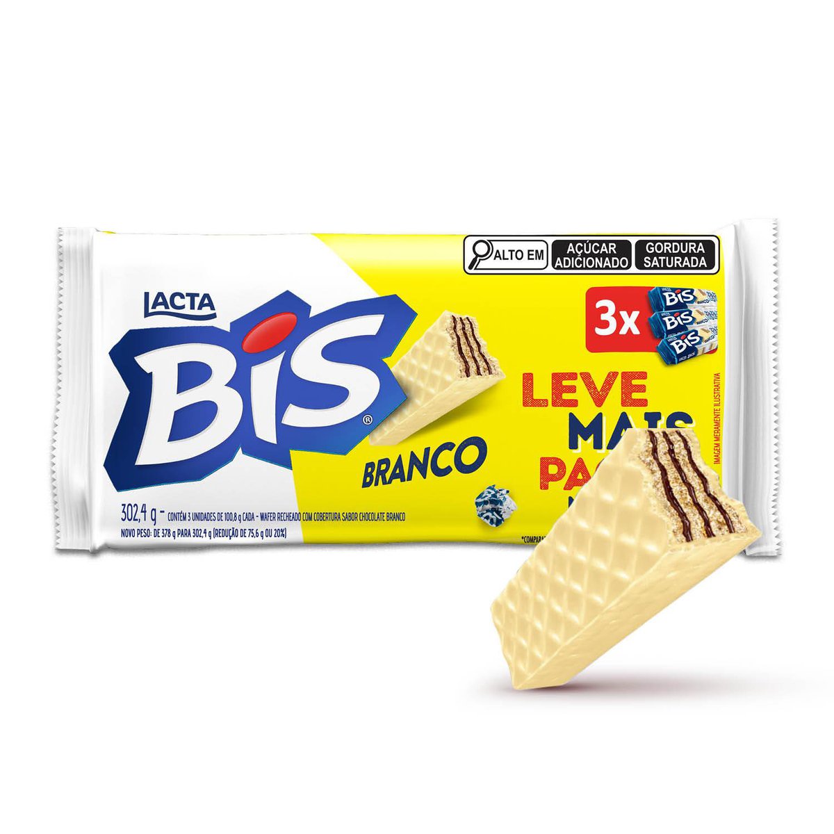 Bis Branco - Kit com 3 unidades de 100,8g