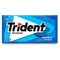 Chiclete Trident Hortelã Sem Açúcar 8g - Embalagem com 5 unid.