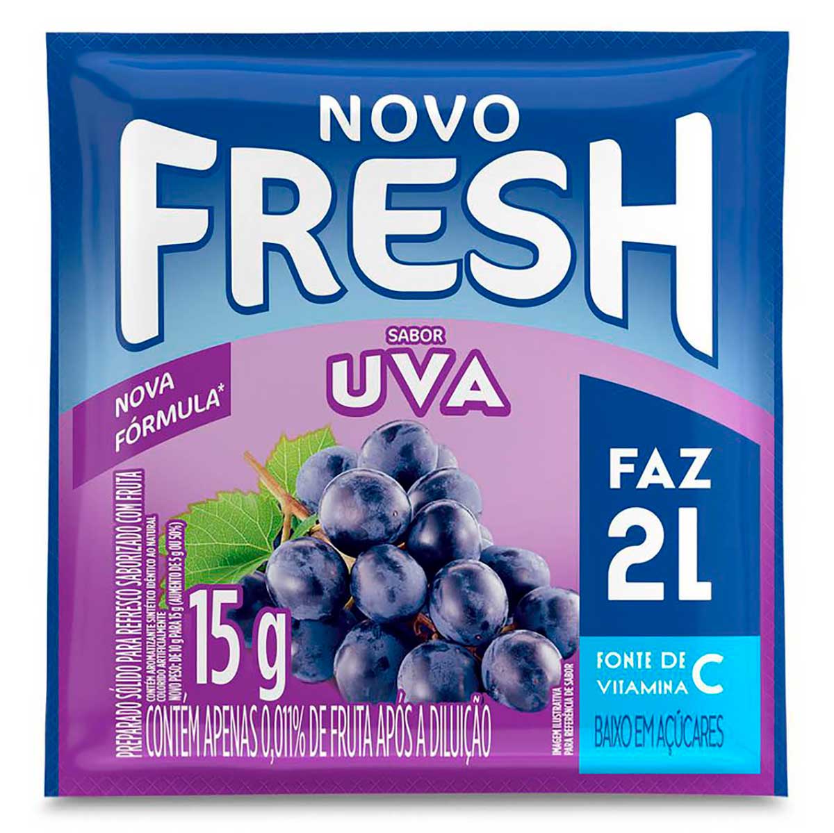 Refresco em pó Fresh Uva 15g