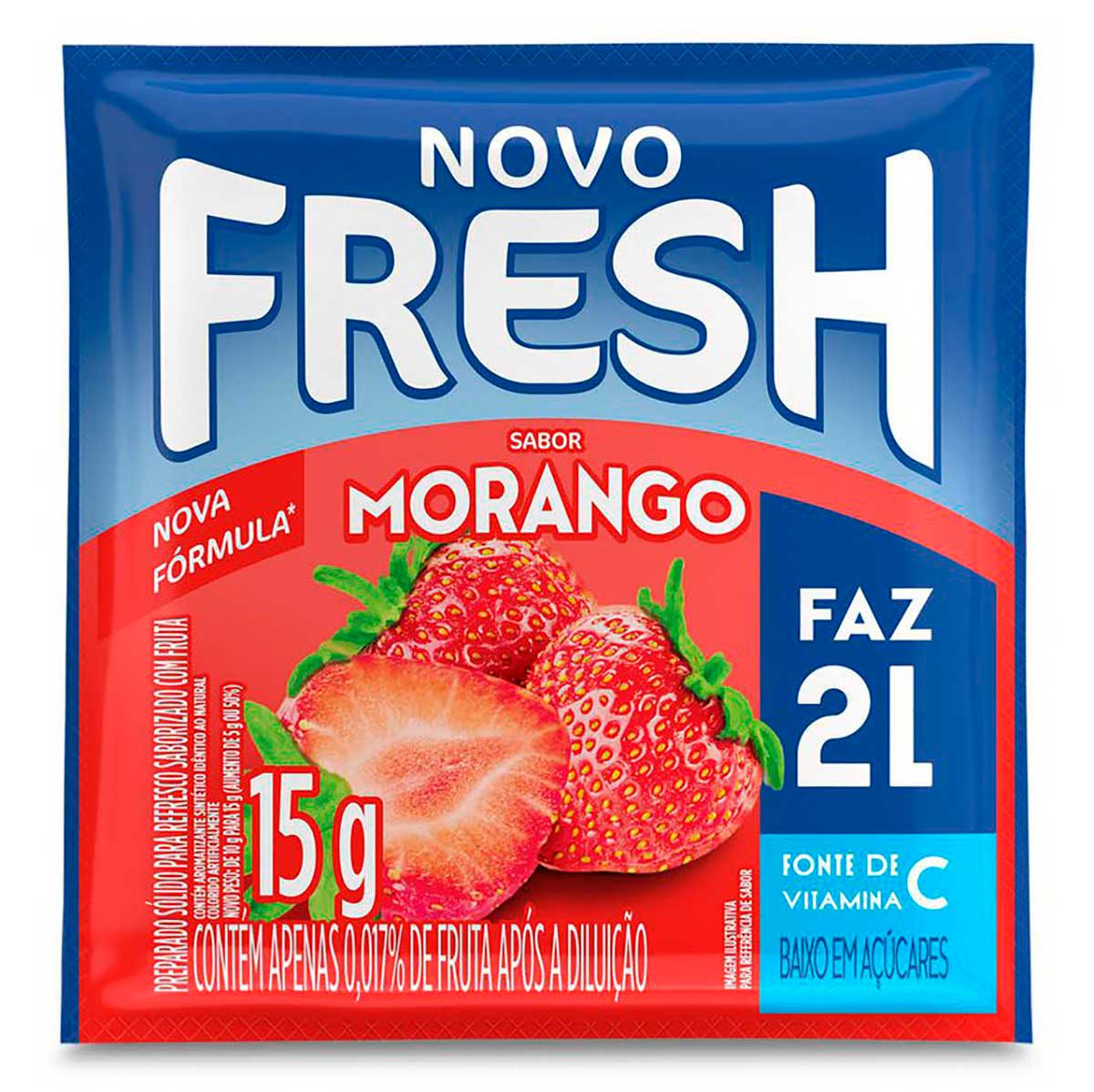 Refresco em pó Fresh Morango 15g