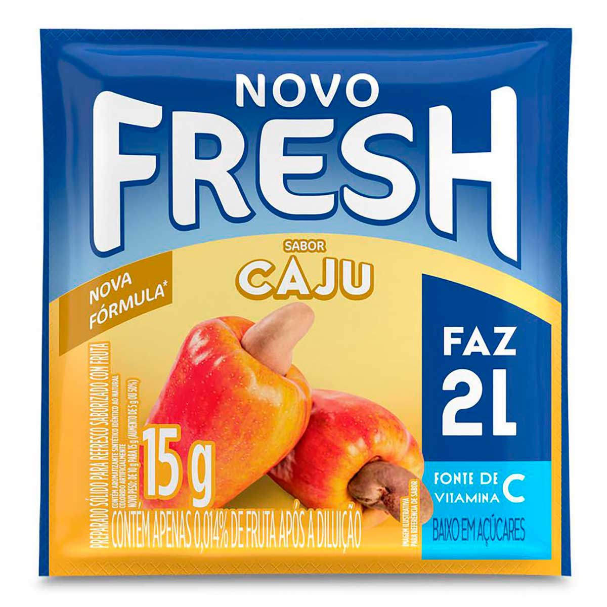 Refresco em pó Fresh Caju 15g