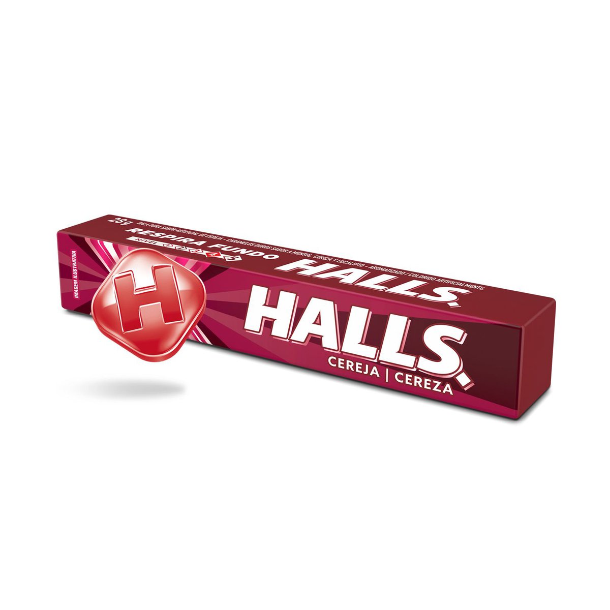 Bala Halls Cereja 28g