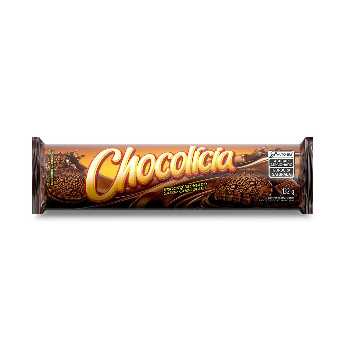 Biscoito recheado Chocolícia 132g