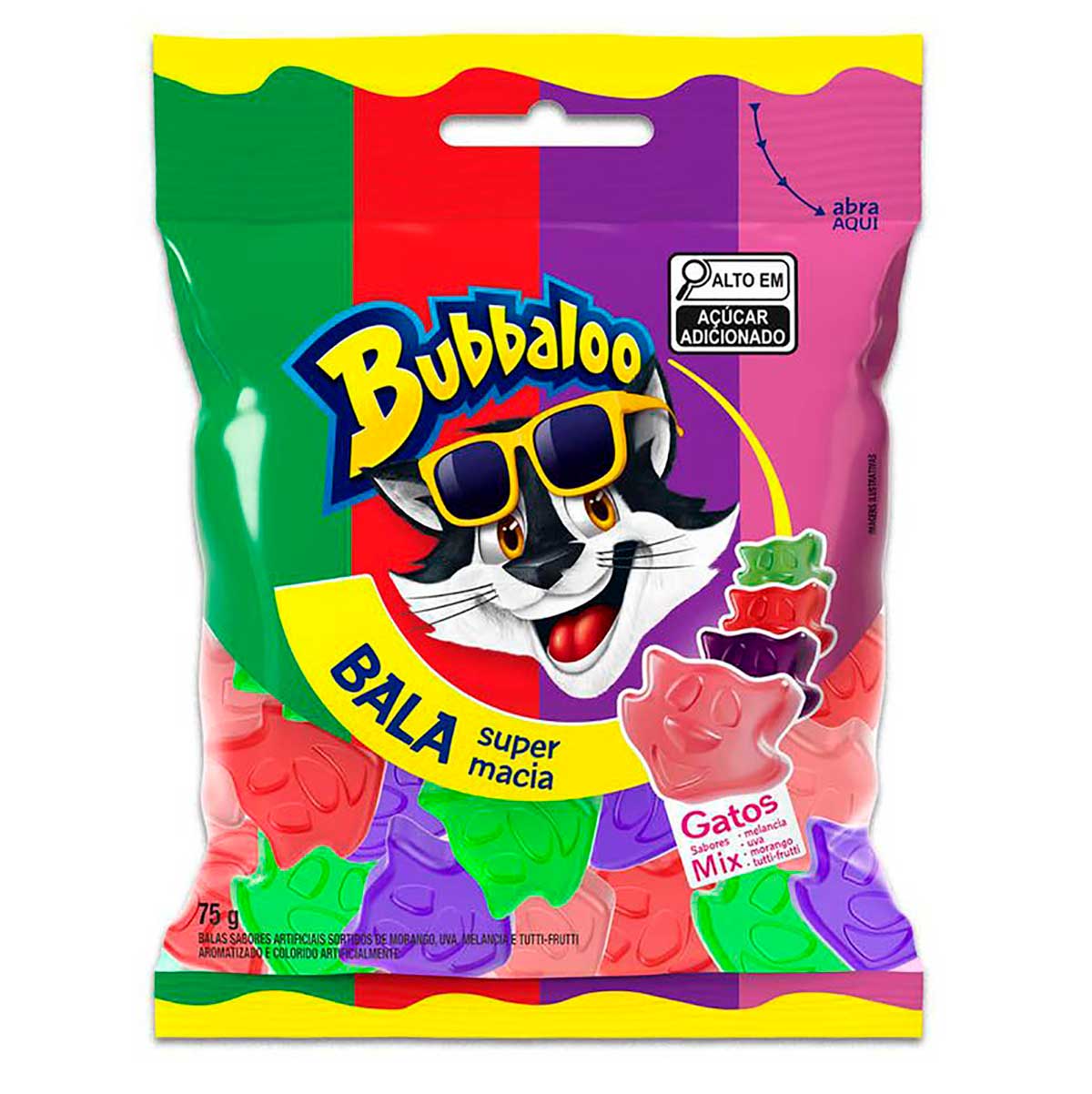 Bala Macia Bubbaloo Mix 75g