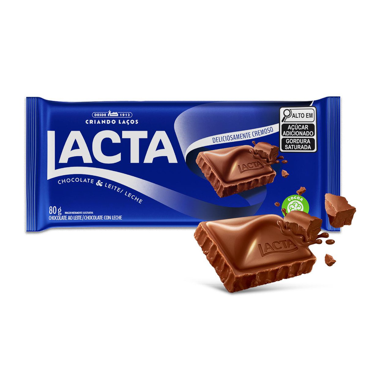 Chocolate Lacta Ao Leite 80g