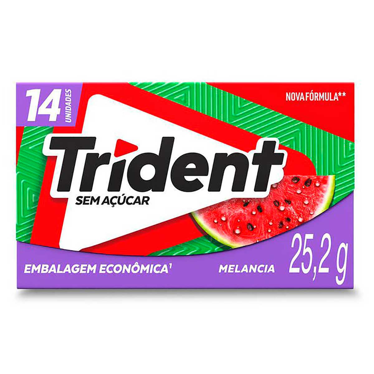 Chiclete Trident Melancia 25,2g - Embalagem Econômica 14 unid.