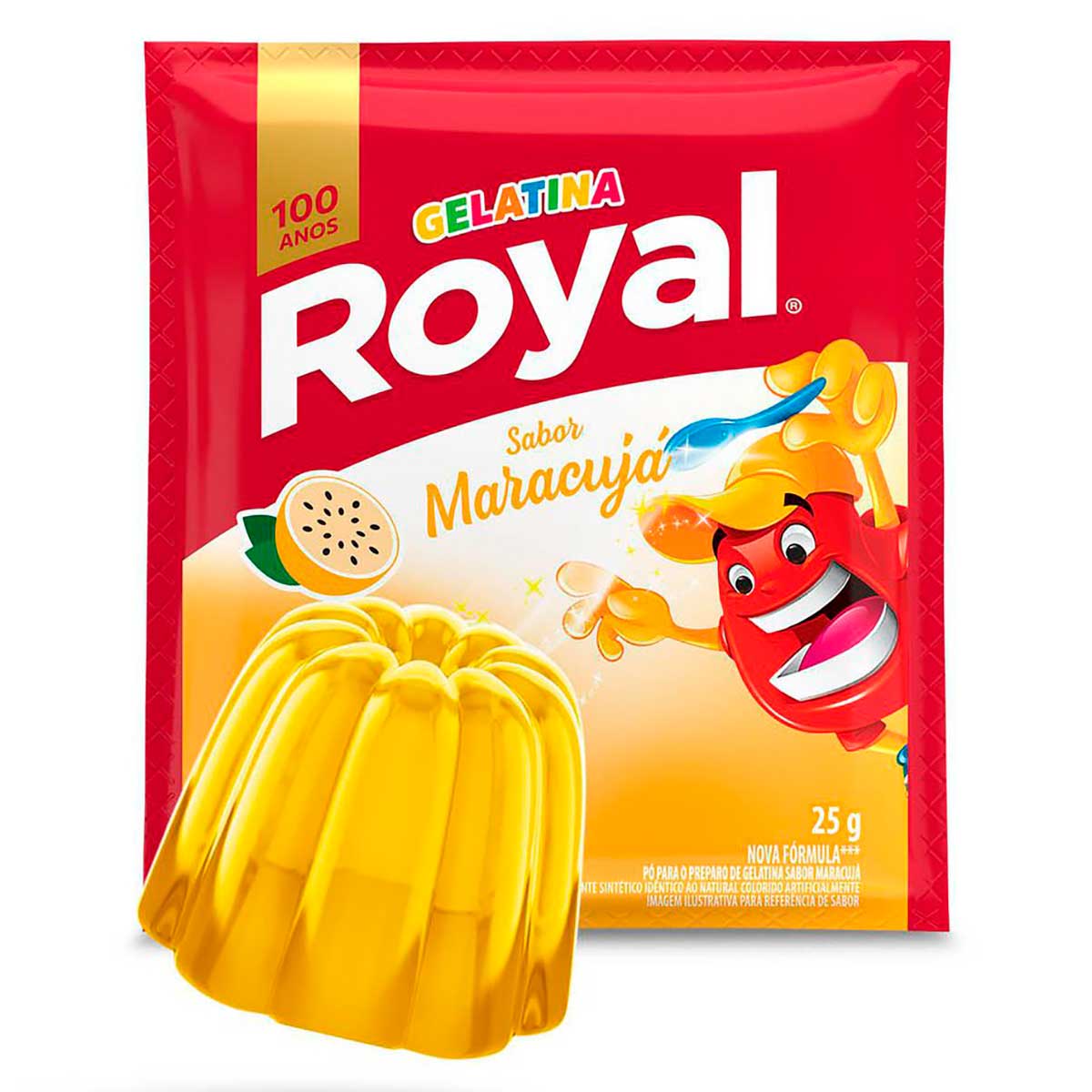 Gelatina em pó Royal maracujá 25g