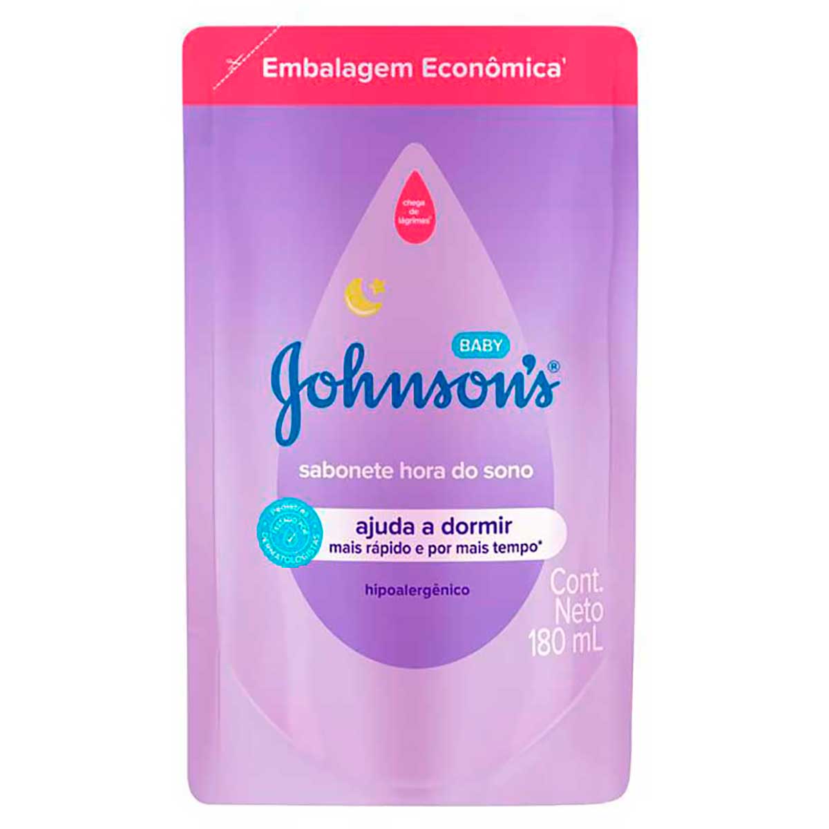 Refil para Sabonete Líquido Infantil Johnson's Baby Hora do Sono 180ml