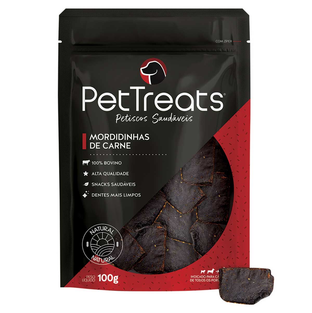 Osso PetTreats Mordidinhas de Carne para Cães 100g