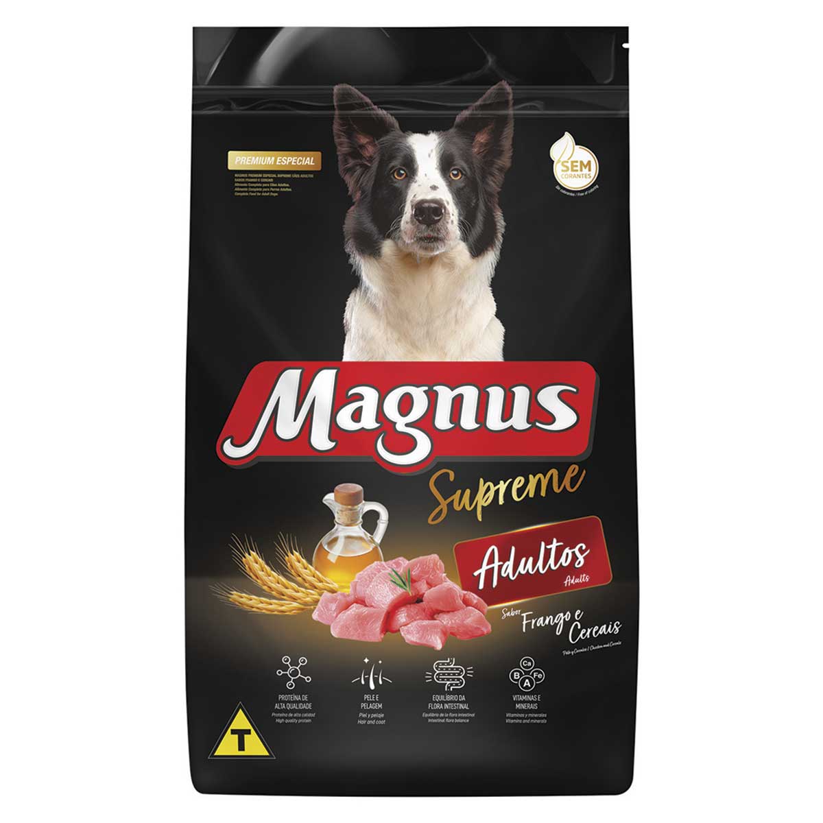 Ração Magnus Supremo para Cães Adultos Frango com Cereais 1Kg