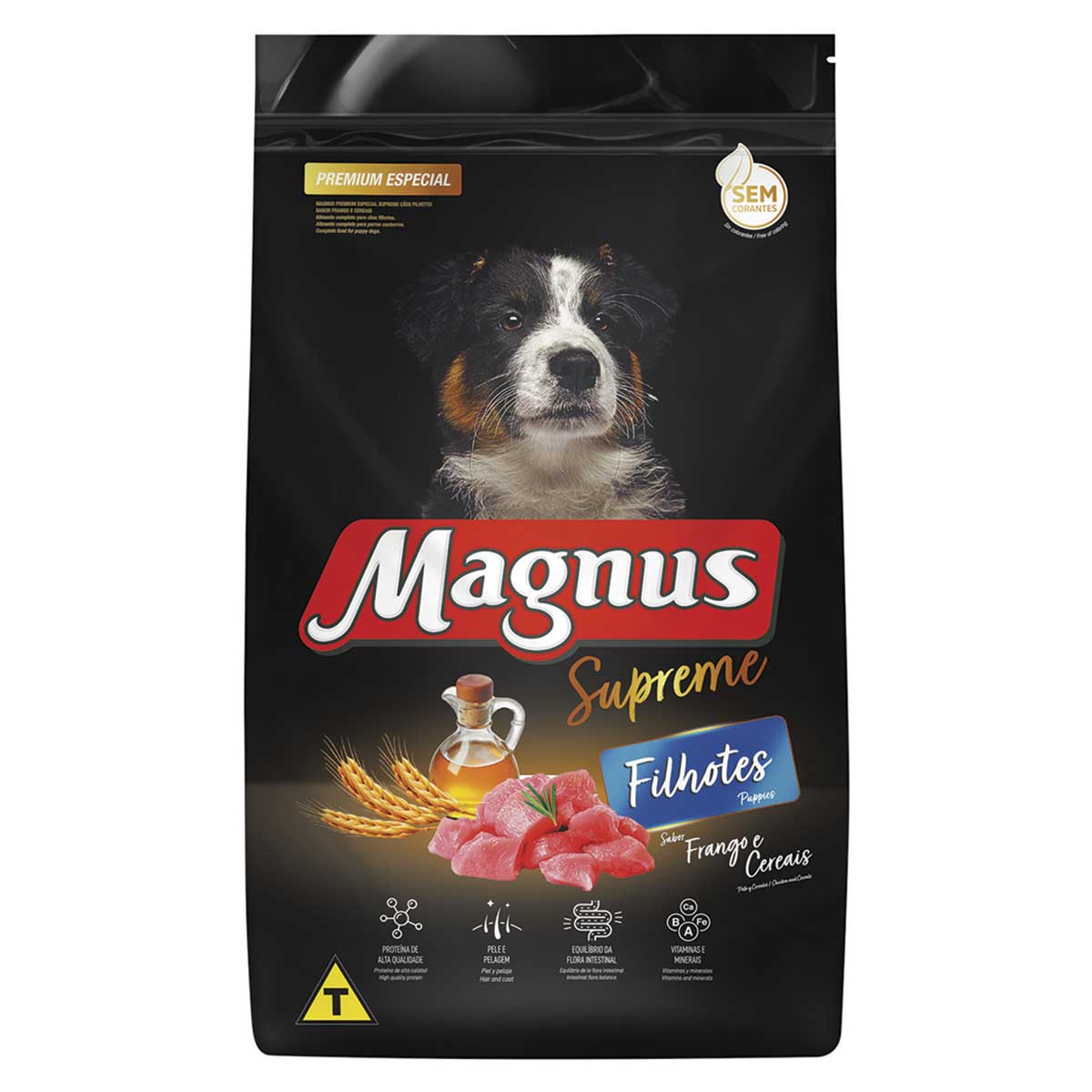 Ração Magnus Supremo para Cães Filhotes Frango com Cereais 10,1Kg