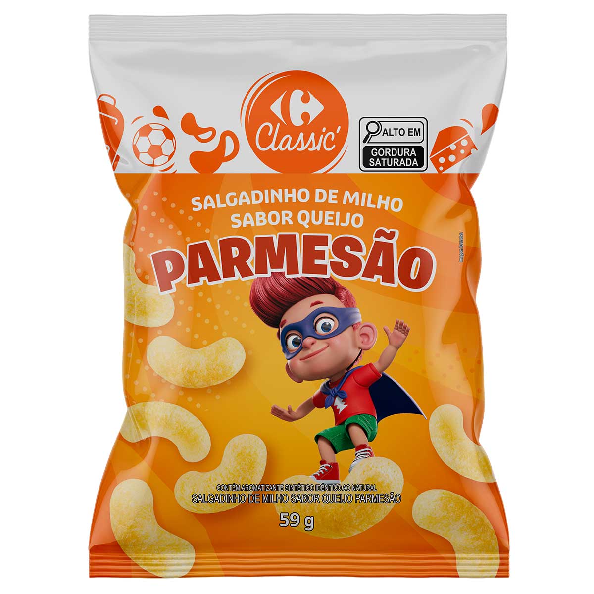 Salgadinho Lua Parmesão Carrefour 59g