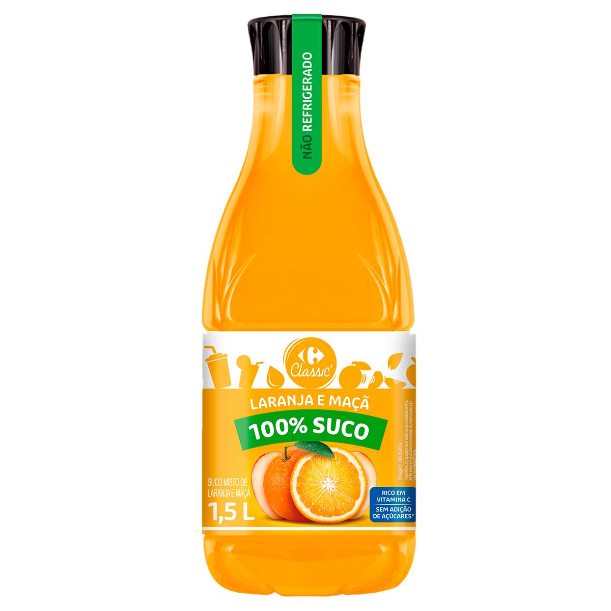 Suco Misto de Laranja e Maçã Carrefour Classic 1,5L