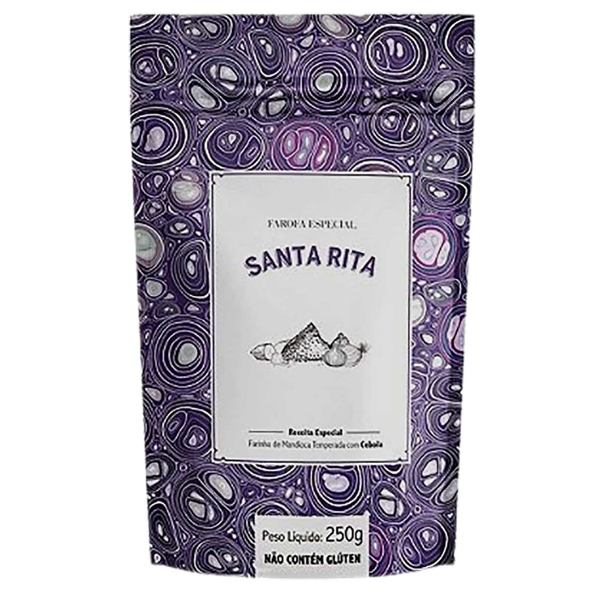 Farofa Sabor Cebola Santa Rita 250g