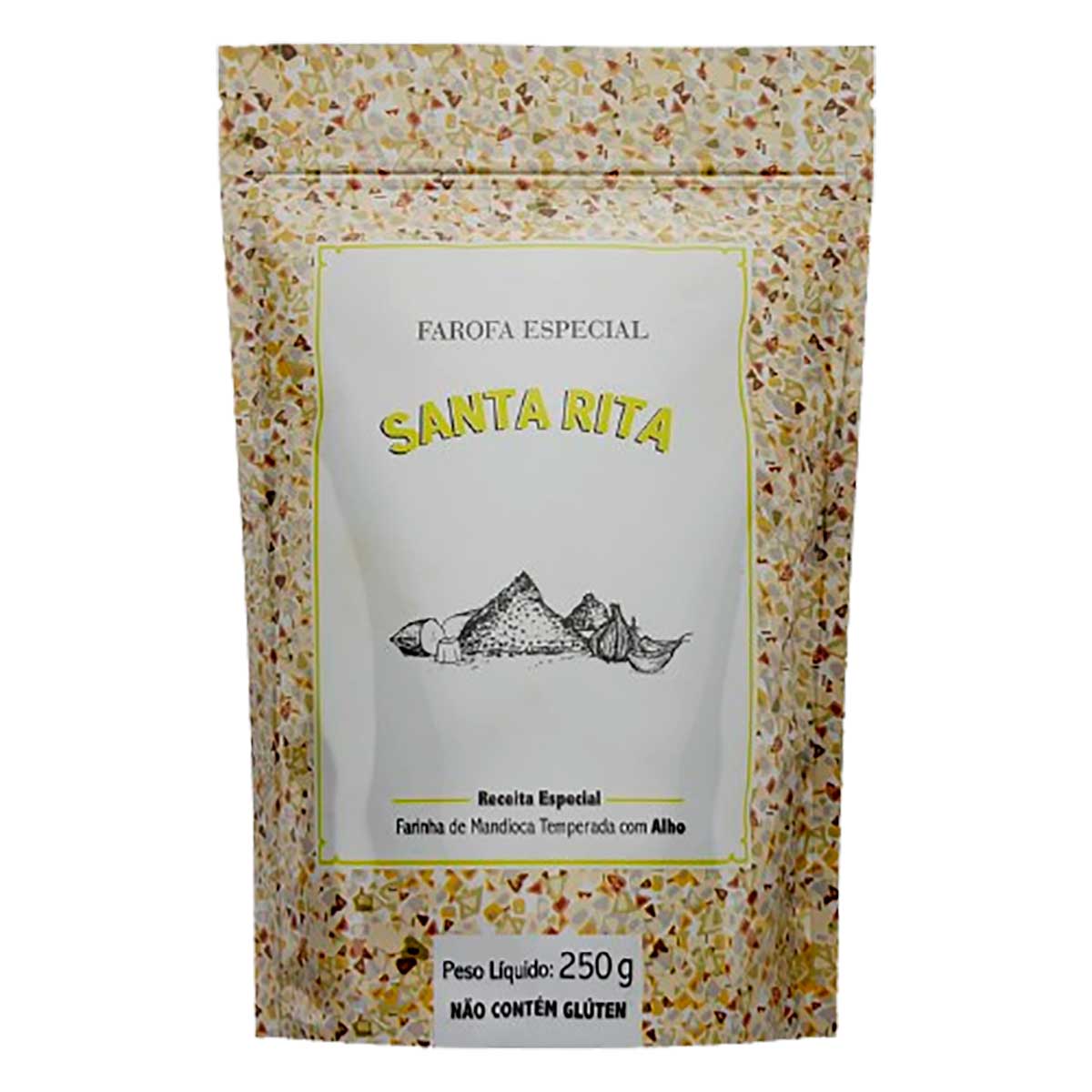 Farofa Sabor Alho Santa Rita 250g