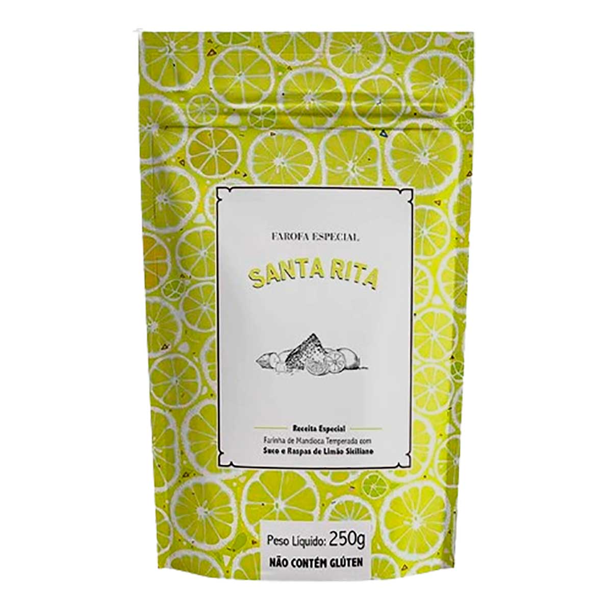 Farofa Sabor Limão Siciliano Santa Rita 250g